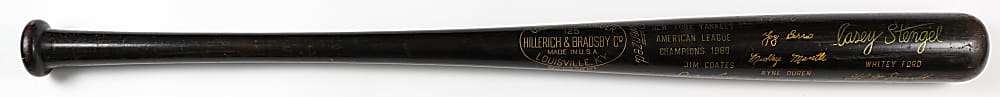 1960 New York Yankees American League Champions Black Bat