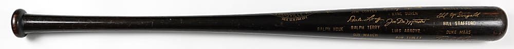 1960 New York Yankees American League Champions Black Bat