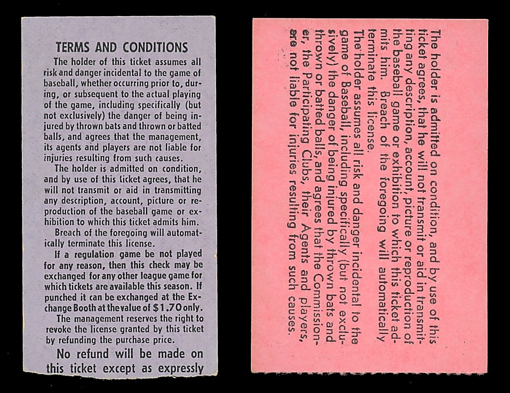 Bobby Richardson Milestone Collection (3) with 1st Career Home Run & 1,000th Hit Ticket Stubs