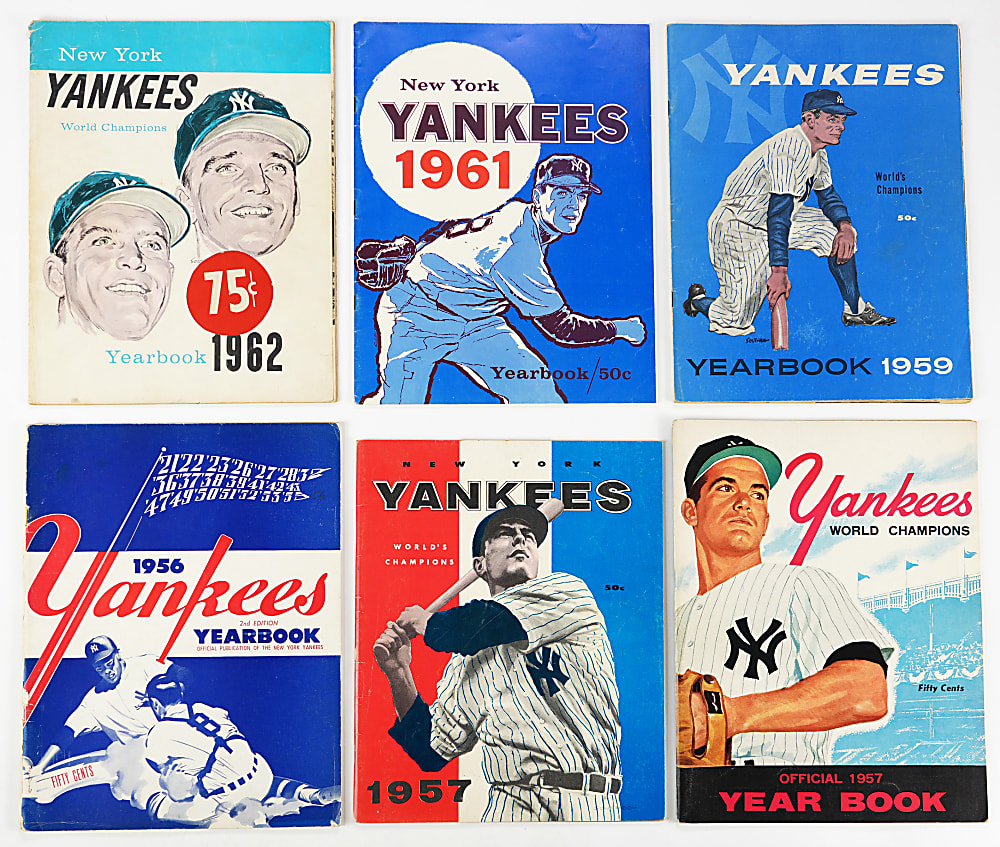 1956-1967 New York Yankees Publications (75) With (34) Yearbooks & (13) World Series Programs