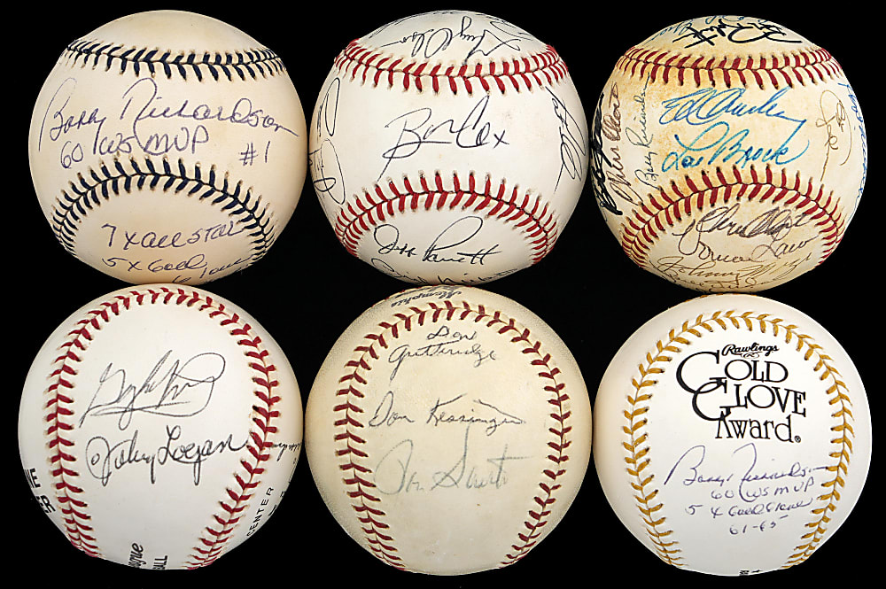 Signed Baseball Collection (30) with Heavy Bobby Richardson Concentration
