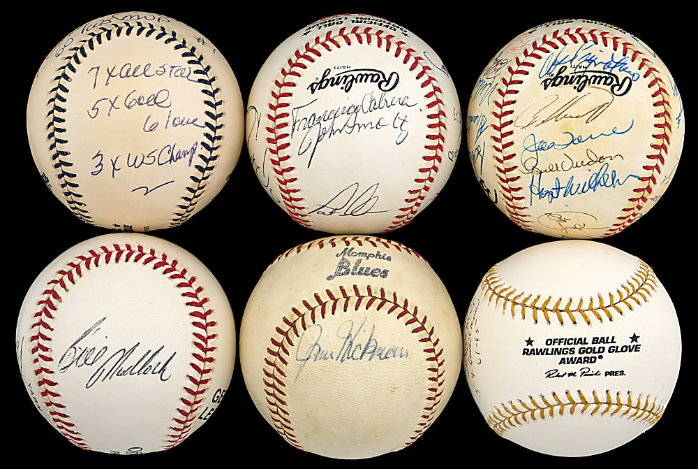 Signed Baseball Collection (30) with Heavy Bobby Richardson Concentration