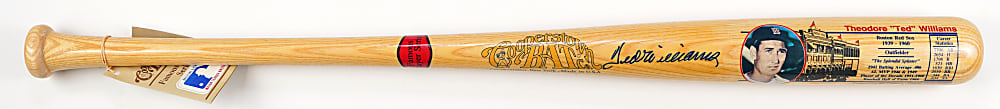 Ted Williams Signed Cooperstown Bat Co. Famous Player Series Bat