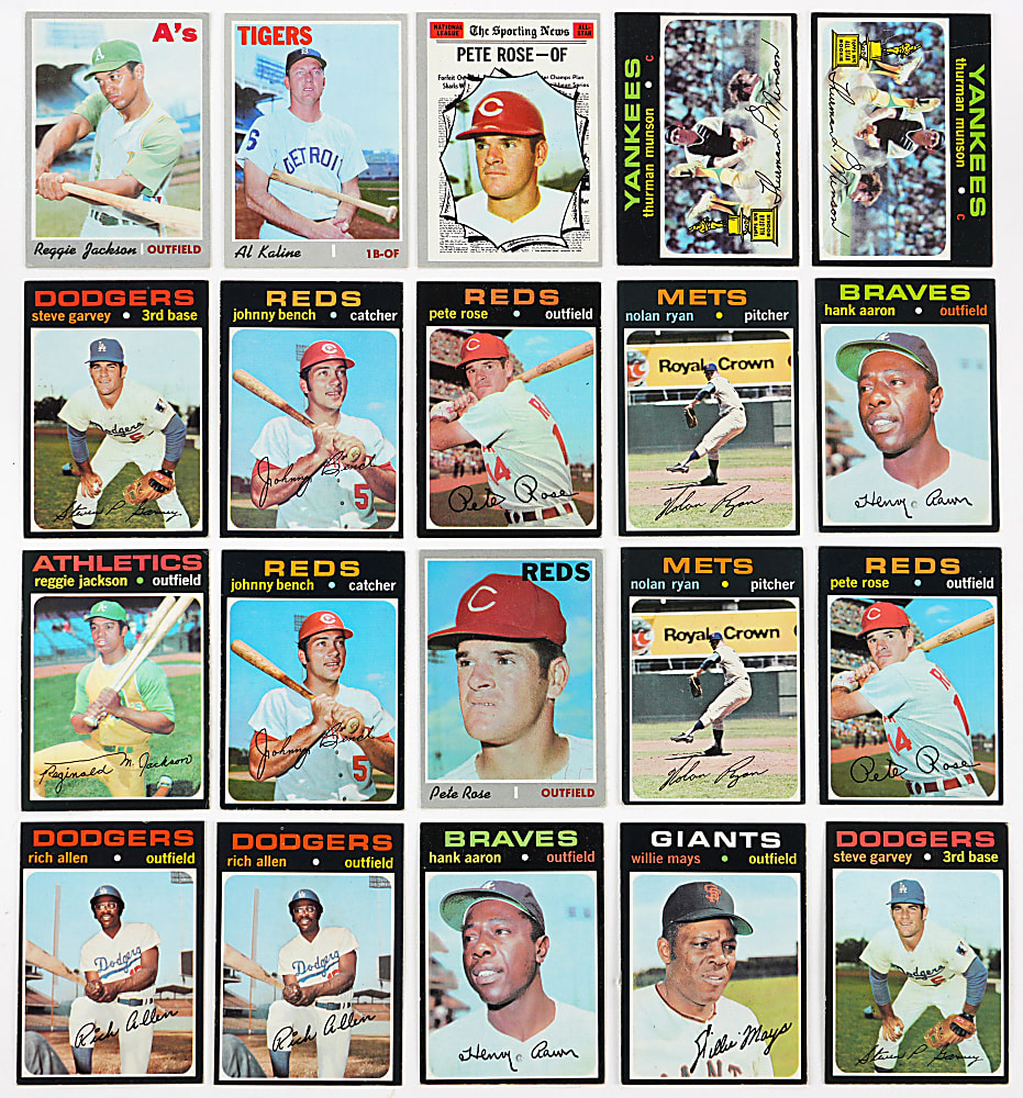 1970 & 1971 Topps Collection (950+) with (150+) Hall of Famers & Several High Numbers