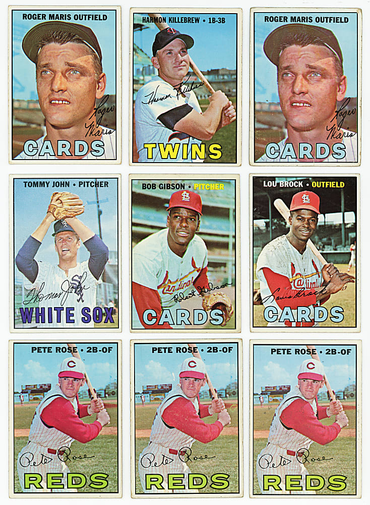 1967 Topps Collection (1,125+) with Various Hall of Famers & (25) High Numbers