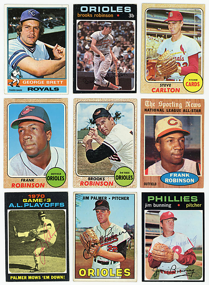1948-1979 Topps & Bowman Shoebox Collection (1,100+) with (200+) Hall of Famers Including 1957 Topps #407 Mickey Mantle/Yogi Berra