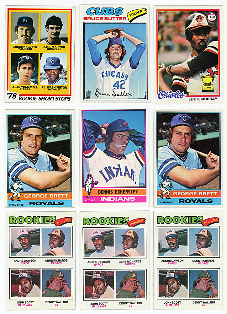 1976-1979 Topps Collection (1,850+) with (375+) Hall of Famers