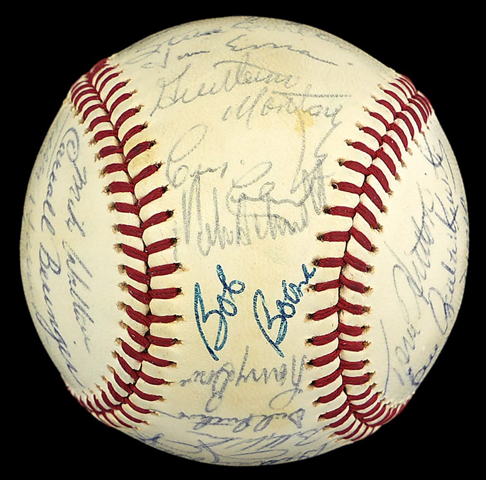 1973 Philadelphia Phillies Team-Signed ONL/Feeney Baseball with (31) Signatures Including Steve Carlton & Rookie Year Mike Schmidt