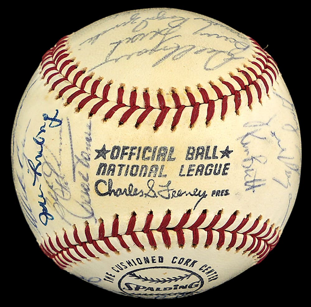 1973 Philadelphia Phillies Team-Signed ONL/Feeney Baseball with (31) Signatures Including Steve Carlton & Rookie Year Mike Schmidt