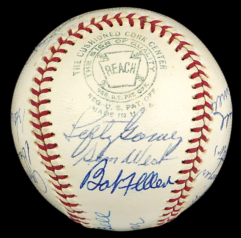 1960s New York Yankees Old Timer's Day Multi-Signed OAL/Cronin Baseball with (21) Signatures Including (10) Hall of Famers - Joe DiMaggio, Bill Dickey, Hank Greenberg