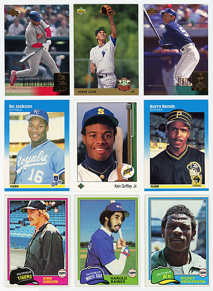 1980-2010 Baseball Complete Set Collection (51) with 1989-2010 Upper Deck Near Run