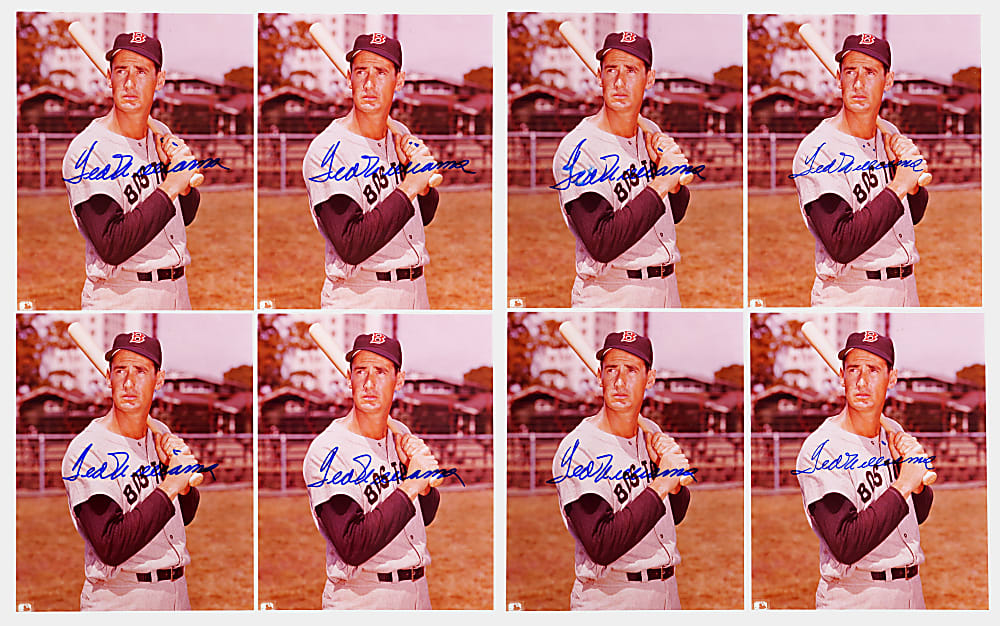 Ted Williams Signed 8x10 Photographs (8)