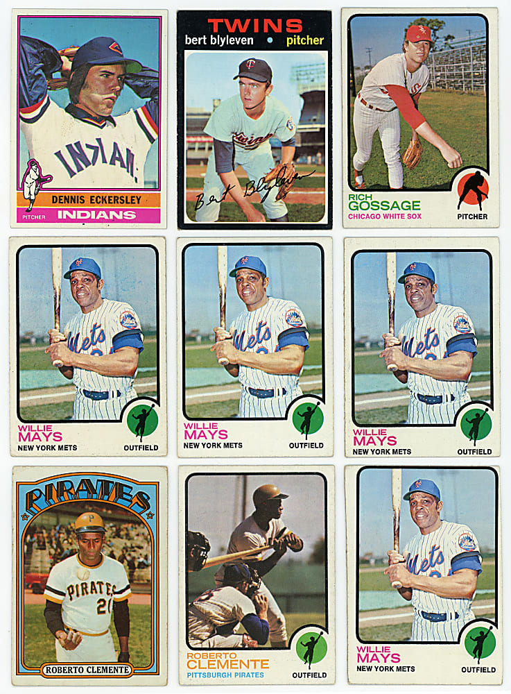 1954-1979 Topps Hall of Fame & Star Collection (400+) with Mickey Mantle & Ted Williams