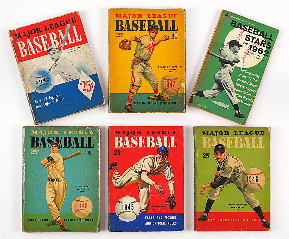 1940s to 1960s Baseball Digests, Record Books and Paperbacks (84)