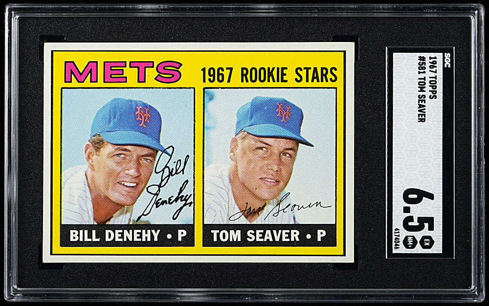 1967 Topps #581 Tom Seaver Rookie SGC EX/NM+ 6.5