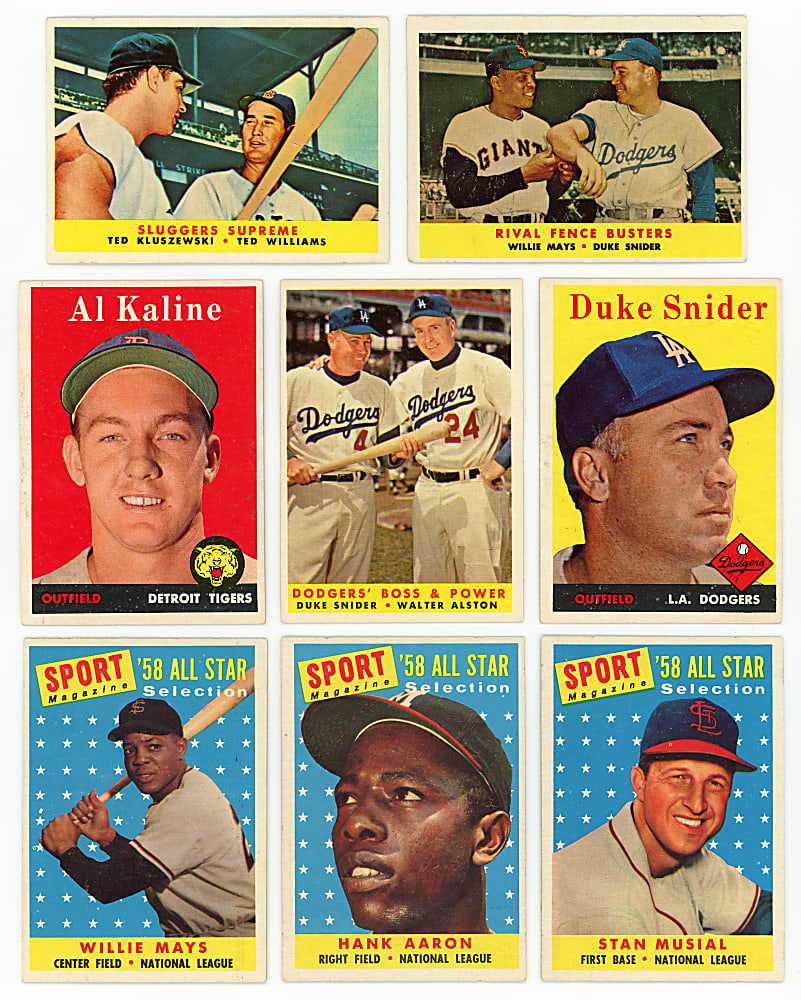 1958 Topps Near Complete Set (488/494) - Clean!