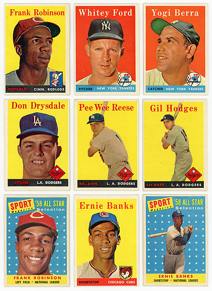 1958 Topps Near Complete Set (488/494) - Clean!
