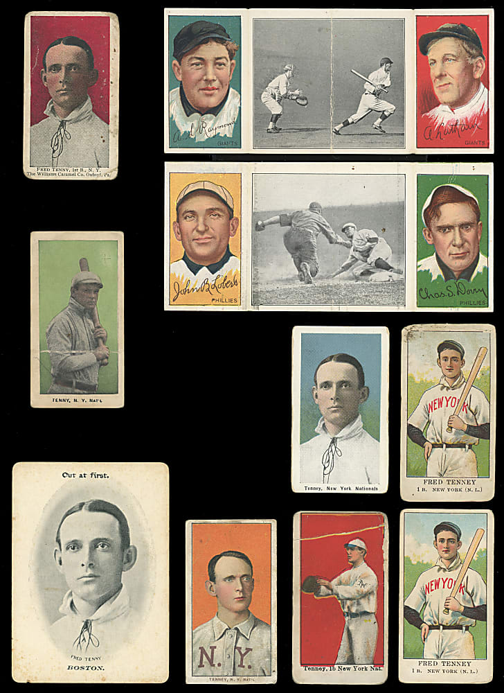 1910s-Era Fred Tenney Type Card Collection (10)