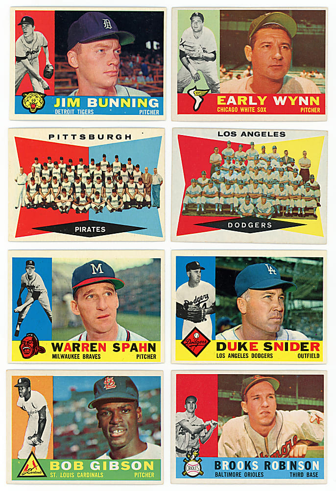 1960 Topps Near Complete Set (564/572) - Sharp!
