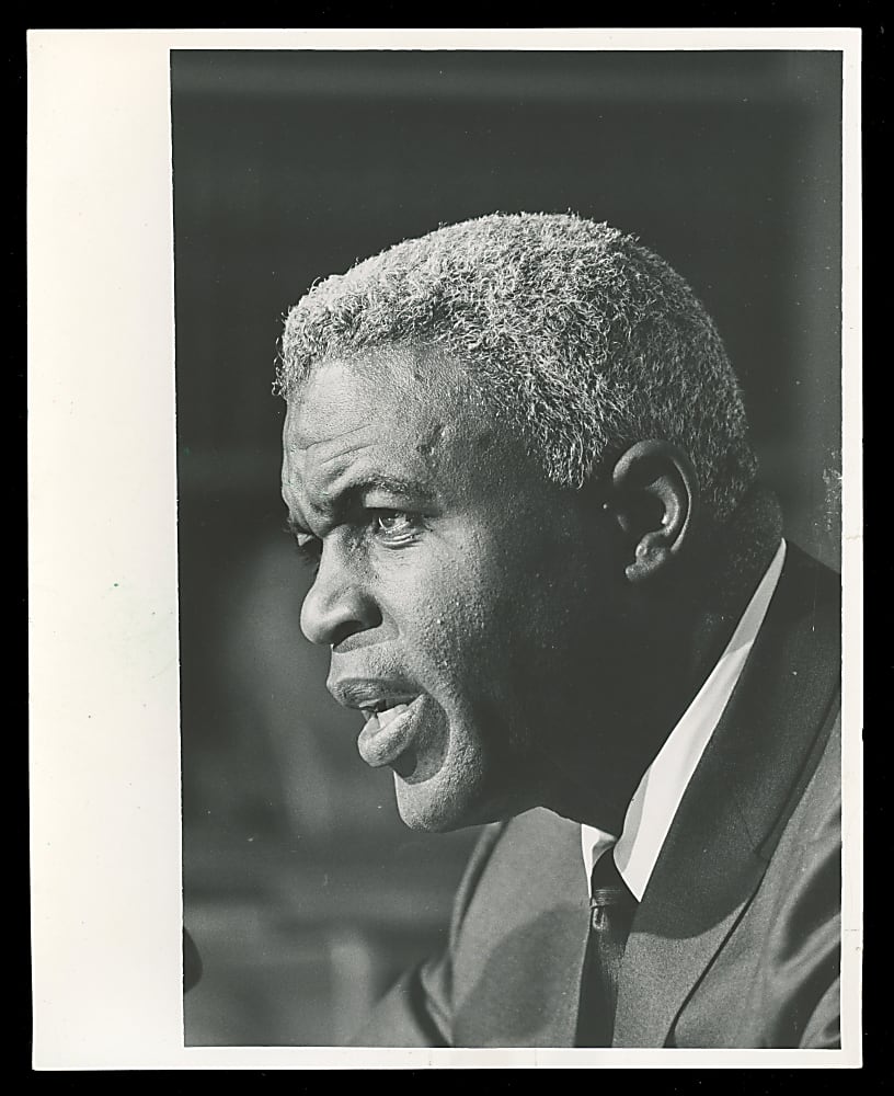 1966 Jackie Robinson Original News Service Photograph PSA/DNA Type I