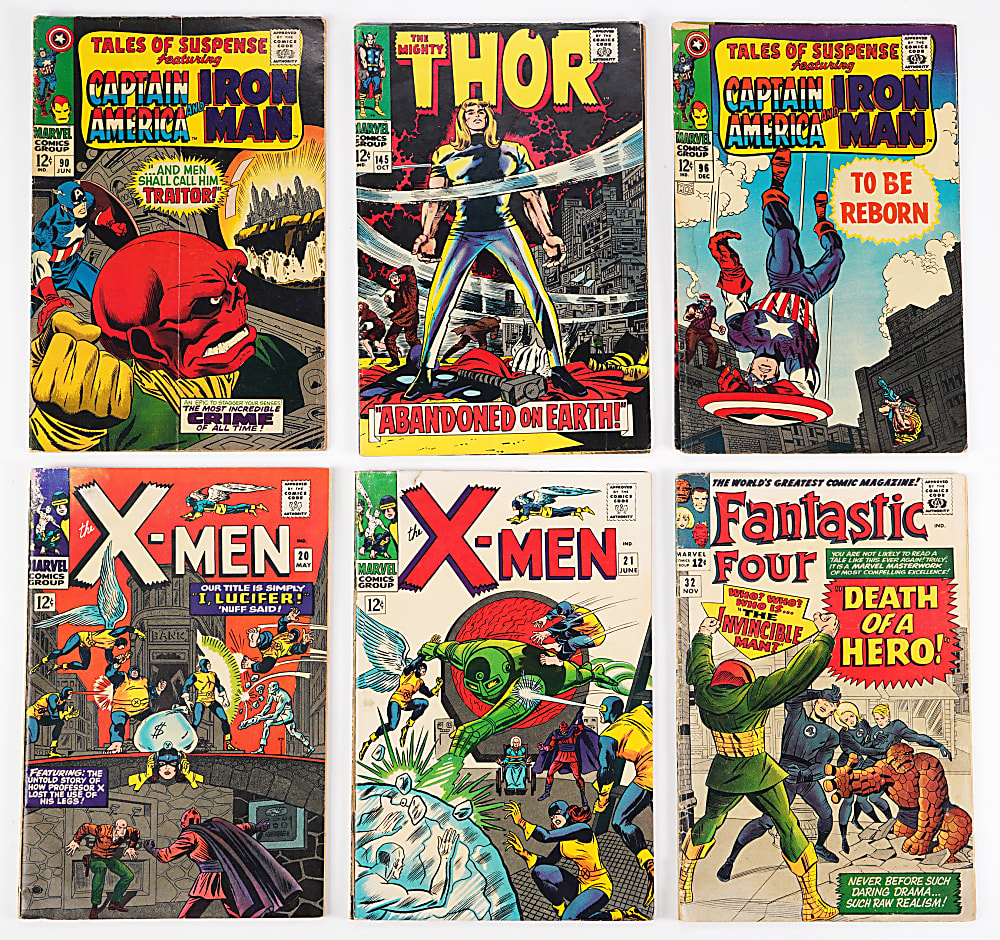 1960s Marvel/DC Silver Age Super-Hero Comic Books (19) with Captain America #100
