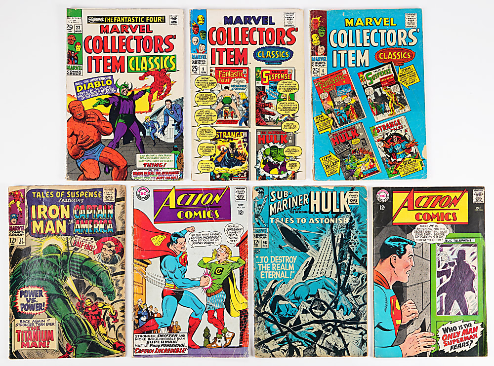 1960s Marvel/DC Silver Age Super-Hero Comic Books (19) with Captain America #100