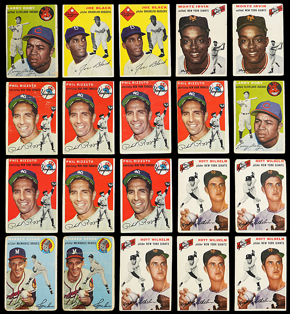 1954 Topps Collection (600) with (43) Hall of Famers