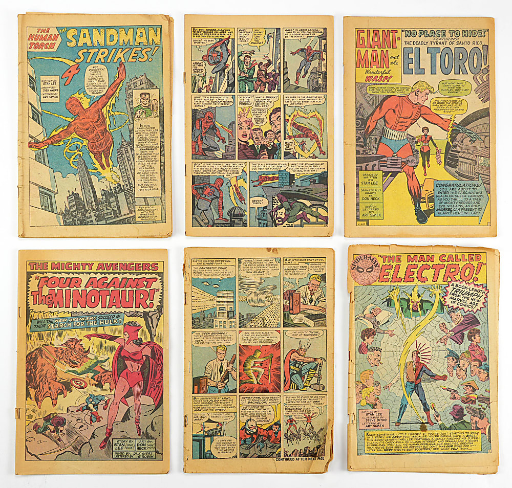 1960s Marvel/DC/Other Comic Books (39) with Avengers #1 Partial Comic