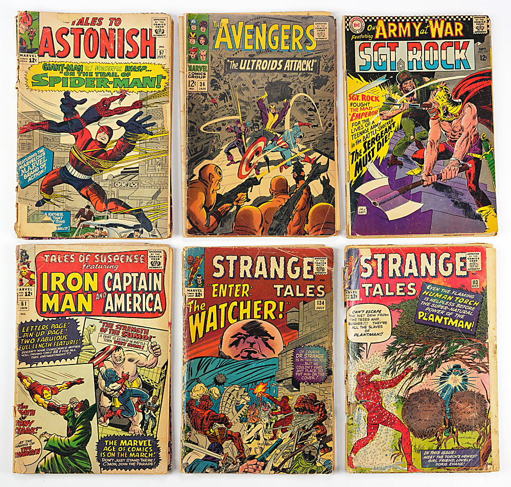 1960s Marvel/DC/Other Comic Books (39) with Avengers #1 Partial Comic