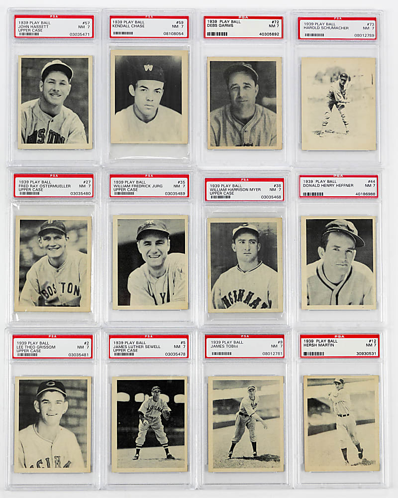 1939 Play Ball PSA Graded NM 7 Starter Set (20)