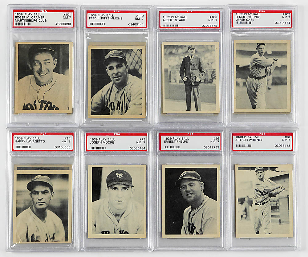 1939 Play Ball PSA Graded NM 7 Starter Set (20)