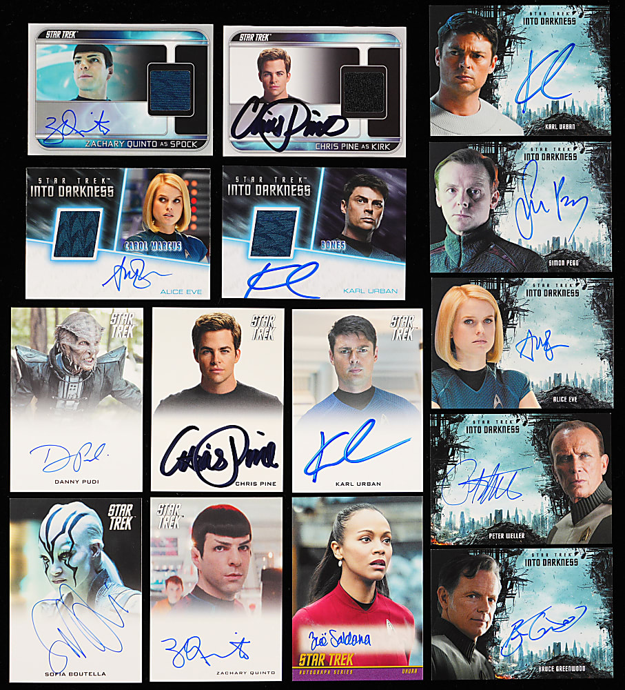 2017 Rittenhouse Archives Star Trek Beyond Collection with (57) Autograph Cards Including Chris Pine & Zoe Saldana