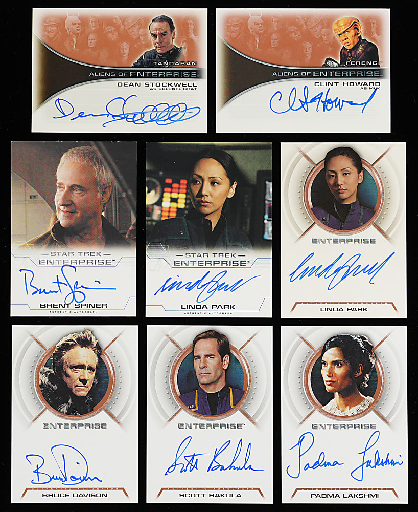2002-2018 Rittenhouse Archives Star Trek Enterprise Collection with 95 Autograph Cards Including Scott Bakula