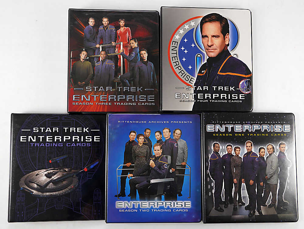 2002-2018 Rittenhouse Archives Star Trek Enterprise Collection with 95 Autograph Cards Including Scott Bakula
