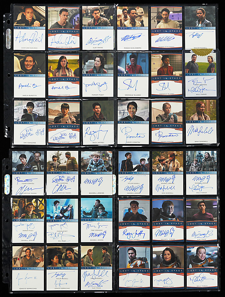 2019 Rittenhouse Archives Lost In Space Collection with (45) Autograph Cards Including Maxwell Jenkins/Taylor Russell Dual-Signed Card