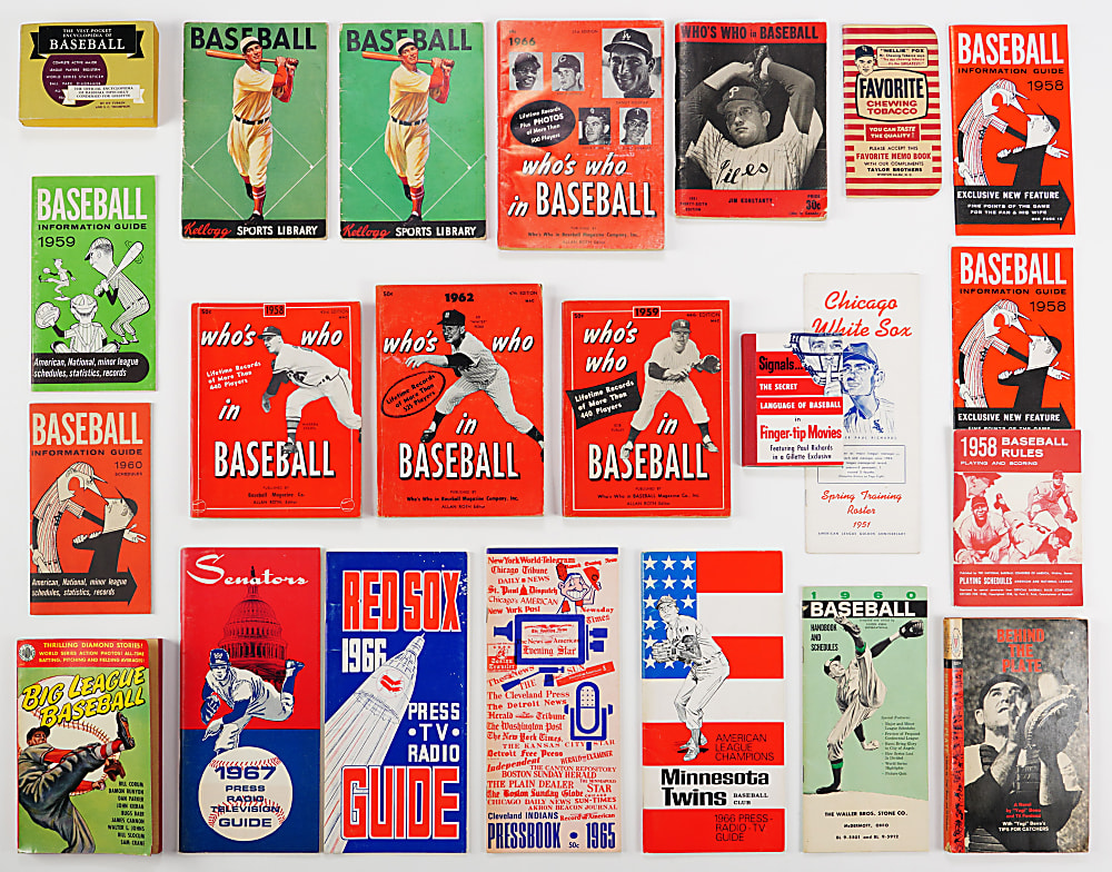 1880s-1960s Baseball Ephemera and Memorabilia Balance of Collection (88 items)