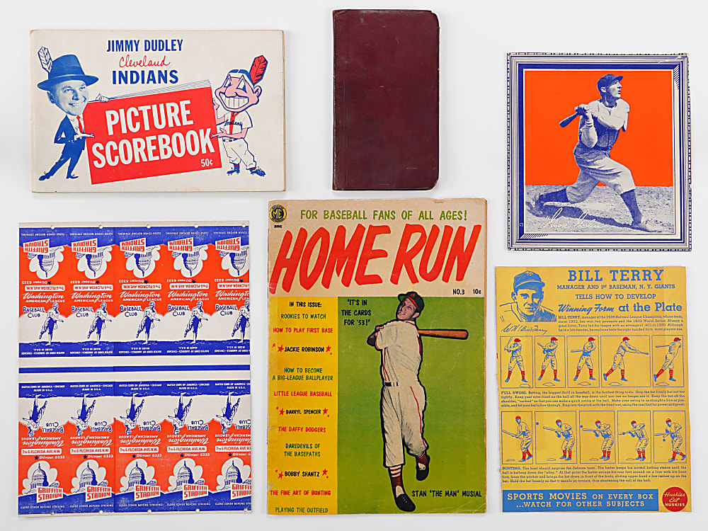 1880s-1960s Baseball Ephemera and Memorabilia Balance of Collection (88 items)