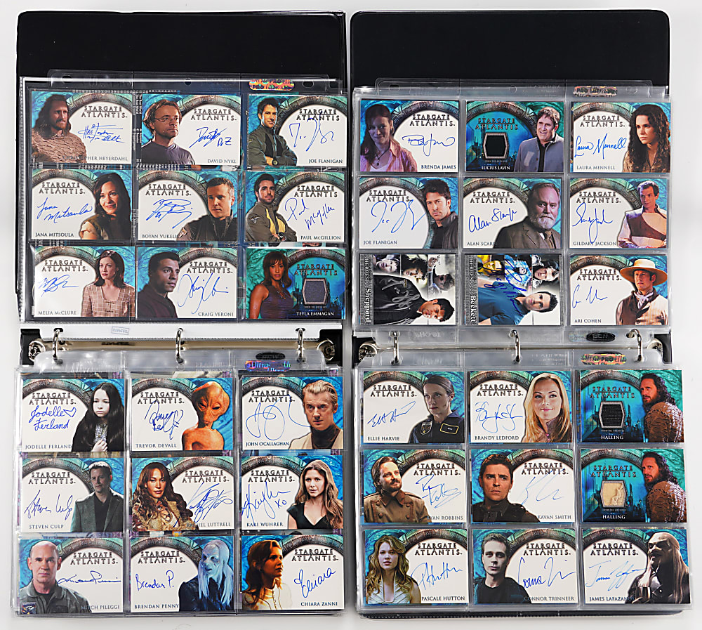 2005-2008 Rittenhouse Archives Stargate Atlantis Season 1-4 Collection with 58 Autograph Cards Including Jason Momoa