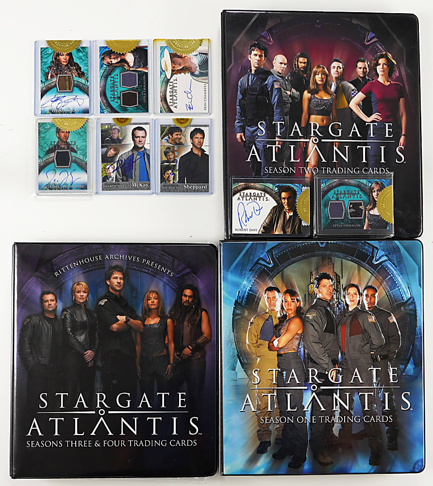 2005-2008 Rittenhouse Archives Stargate Atlantis Season 1-4 Collection with 58 Autograph Cards Including Jason Momoa