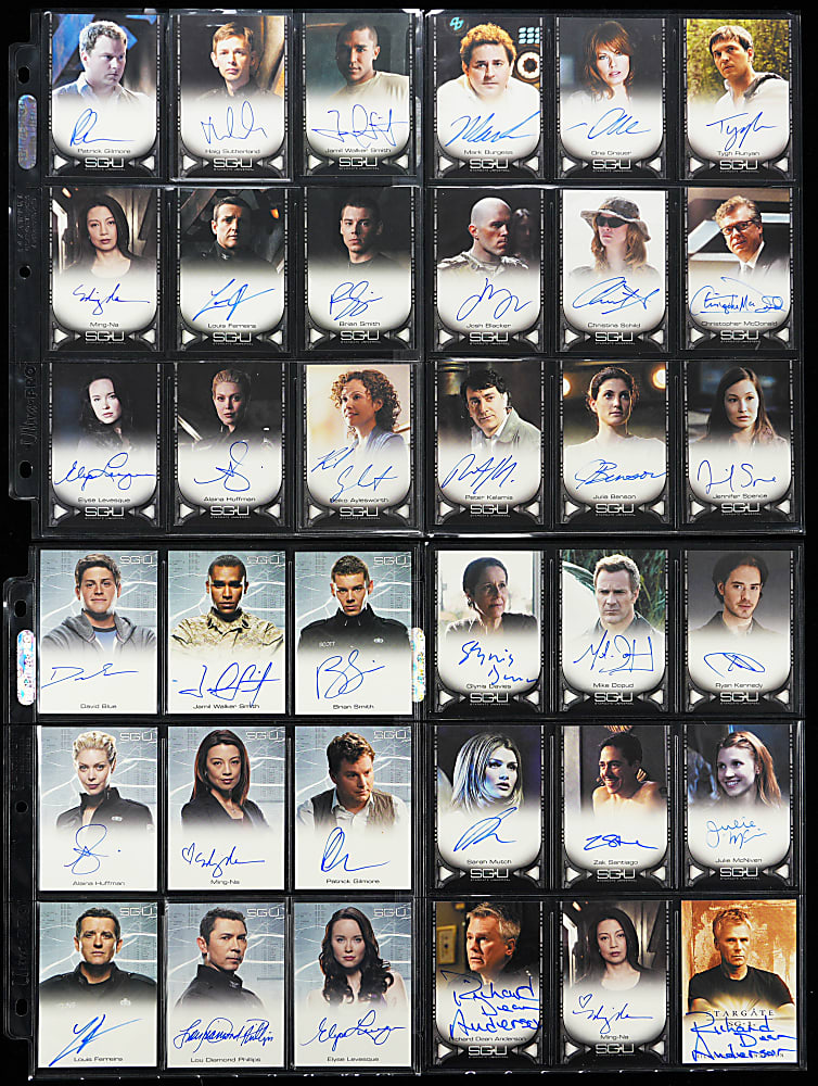 2010-2011 Rittenhouse Archives Stargate Universe Seasons 1 & 2 Collection with 38 Autograph Cards Including 2 Limited Richard Dean Anderson Cards