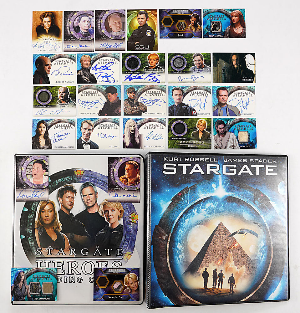 2009 Rittenhouse Stargate Heroes Collection with 40 Autograph Cards Including 3 Richard Dean Anderson & Jason Momoa