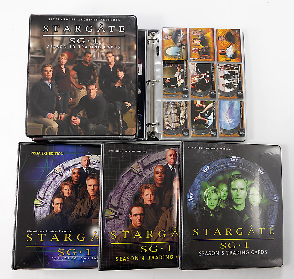2000-2008 Rittenhouse Archives Stargate SG-1 TV Series Seasons 1-10 Collection with 117 Autograph Cards