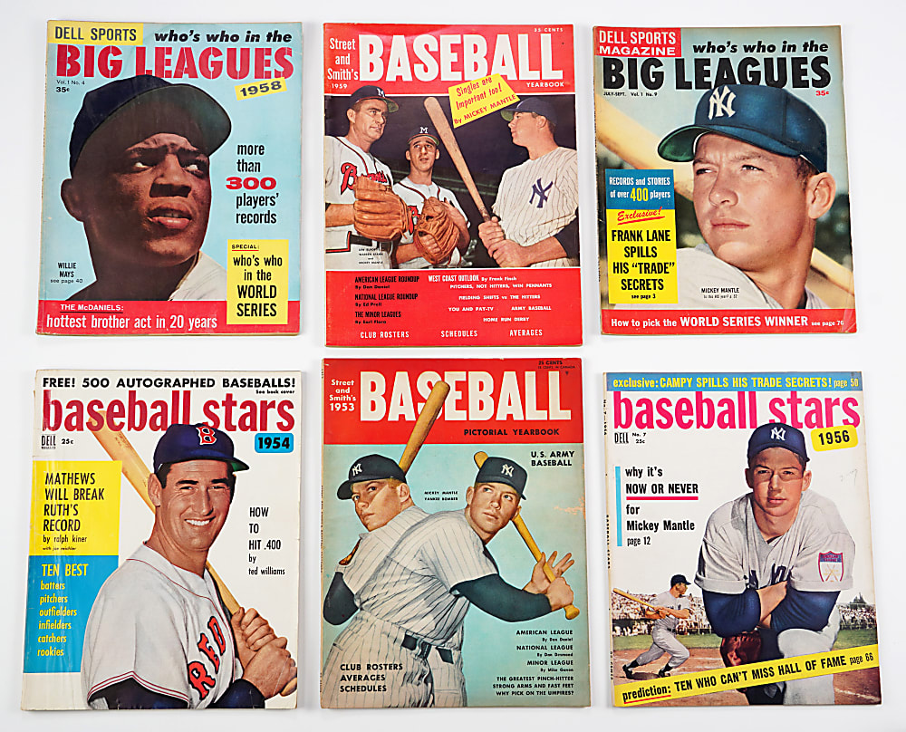 1940s-1960s Miscellaneous Baseball Magazines (57 Issues)