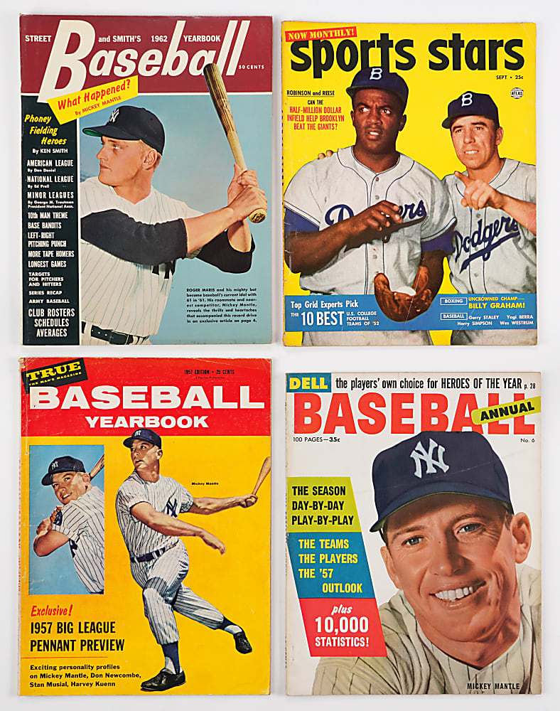 1940s-1960s Miscellaneous Baseball Magazines (57 Issues)