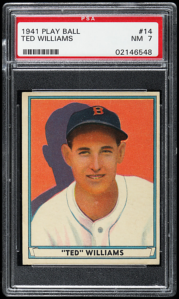 1941 Play Ball #14 Ted Williams PSA NM 7