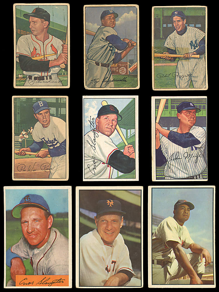 1952-1955 Bowman Starter Set Quartet (424) Including (36) Hall of Famers & (80) High Numbers