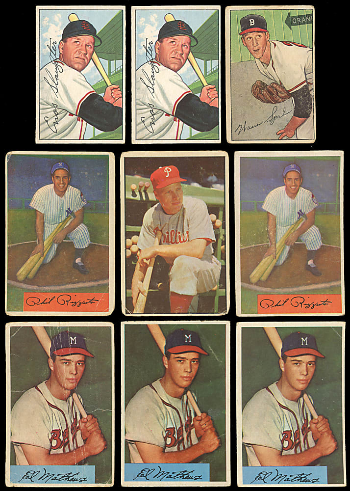 1952-1955 Bowman Shoebox Collection (752) with (25) Hall of Famers & (108) High Numbers