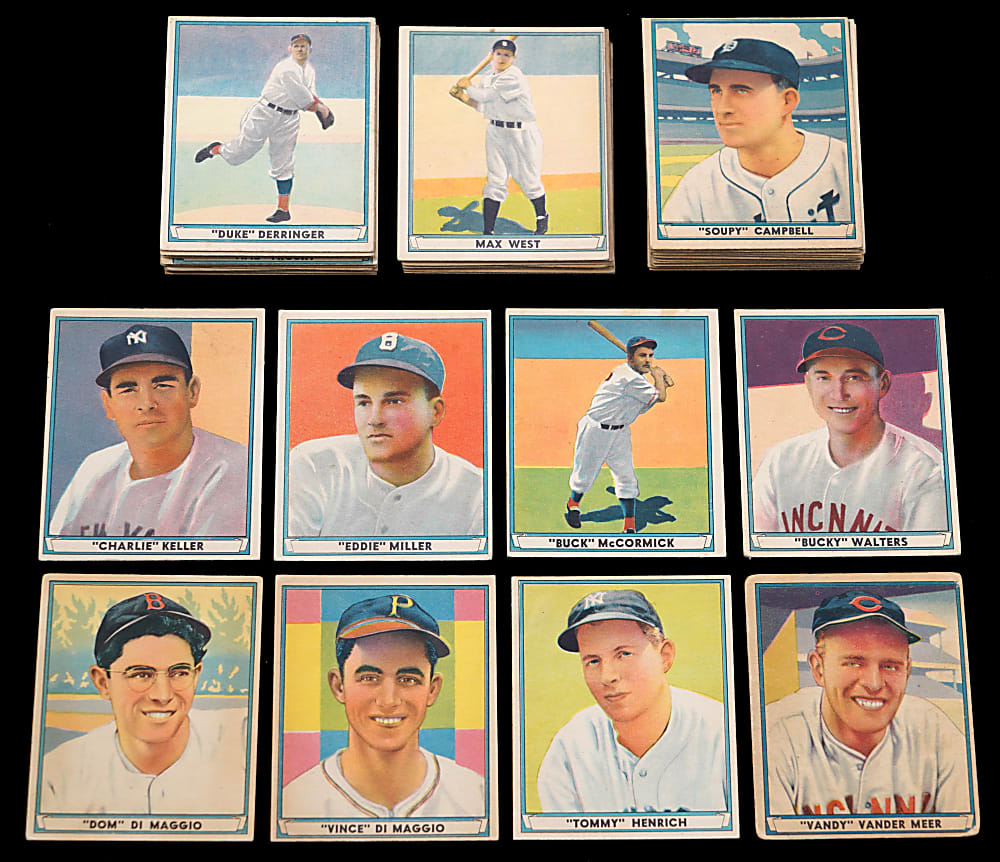1941 Play Ball Near Set (60/72) with 9 Hall of Famers & 16 High Numbers