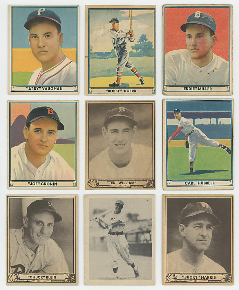 1939-1941 Play Ball Collection (32) with (10) Hall of Famers Including Ted Williams