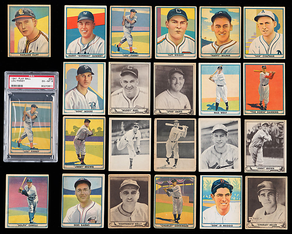1939-1941 Play Ball Collection (32) with (10) Hall of Famers Including Ted Williams